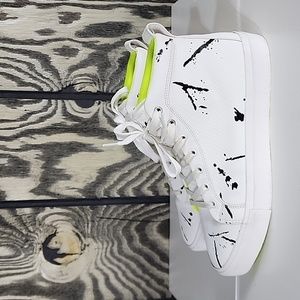 Zara High Quality Leather High Top Mens Size US 12/EU 43 Sneakers EUC